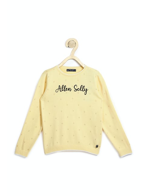 Allen Solly Junior Yellow Printed Sweater