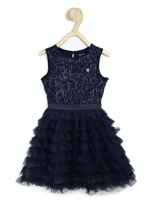 Allen Solly Junior Navy Embellished Dress