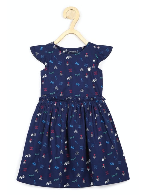 Allen Solly Junior Navy Printed Dress