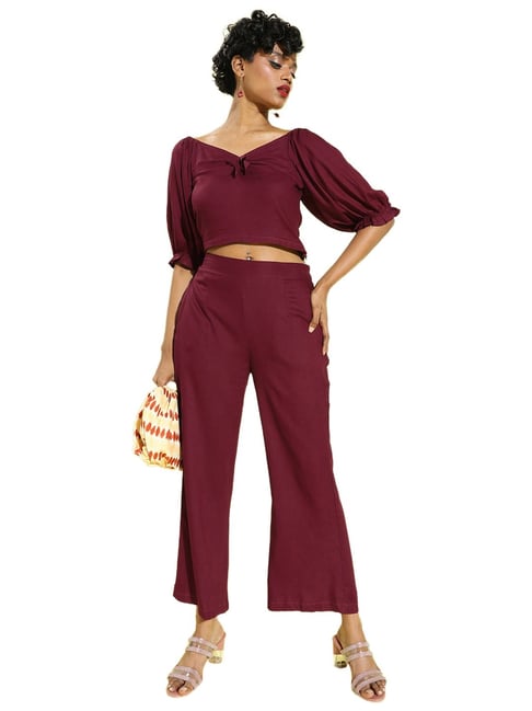 Sera Maroon Full Length Jumpsuit-picture-34