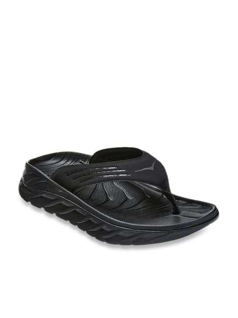 Hoka Mens Ora Recovery Black Flip Flops Hoka Footwear Tata Cliq