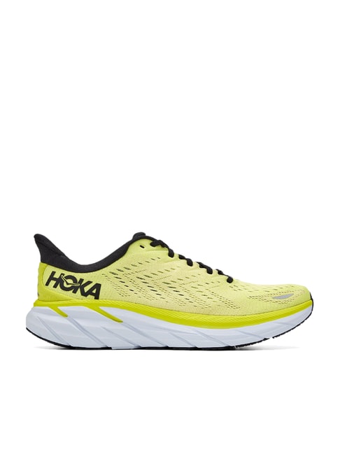 Buy Hoka Men's CLIFTON 8 Lime Yellow Running Shoes for Men at Best ...