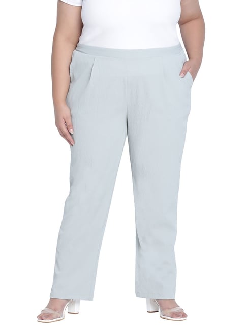 Oxolloxo Light Grey Regular Fit Pants