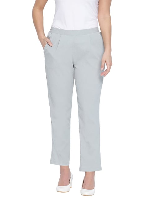 Oxolloxo Light Grey Regular Fit Pants