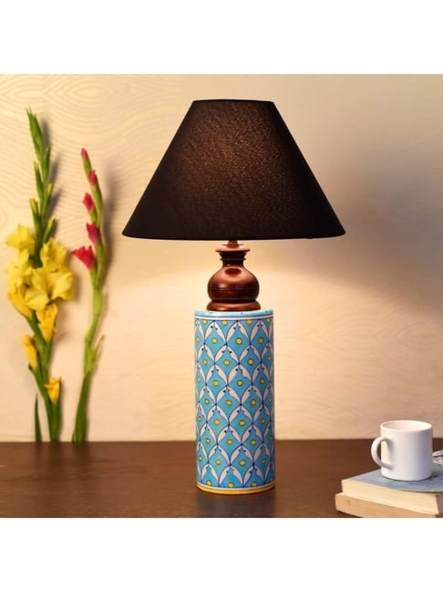 Unravel India Multicolor Ceramic Table Lamp - Set of 1-picture-12