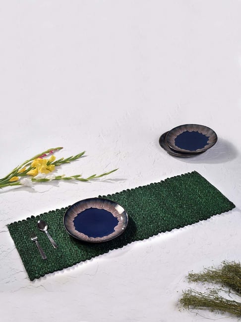 Unravel India Olive Sabai Grass Table Runner - Set of 1