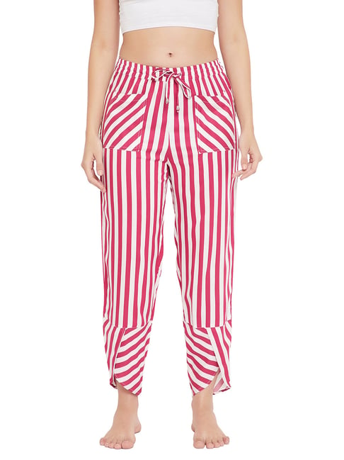 Buy Fflirtygo Mens Cotton Pyjama Bottom 100 Hosiery Cotton Export  Quality Fabric Red and Black Stripe Printed Pyjama for Men Mens Leisure  Wear Night Wear Pajama at Amazonin