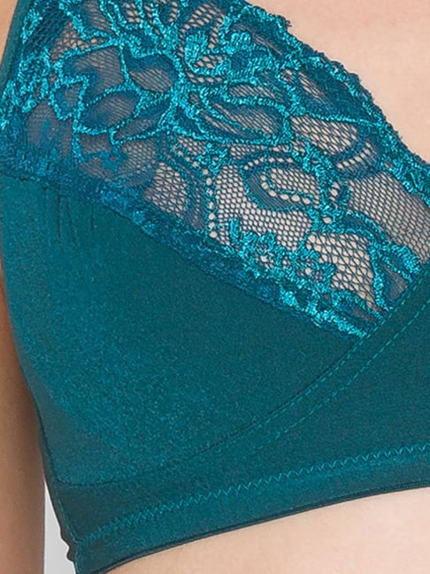 Buy Candyskin Sea Green Lace Bra With Bikini Panty for Women Online @ Tata  CLiQ