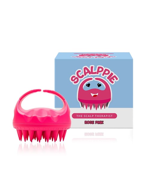 Buy Scalppie Rose Pink Hair Shampoo Brush and Scalp Massager