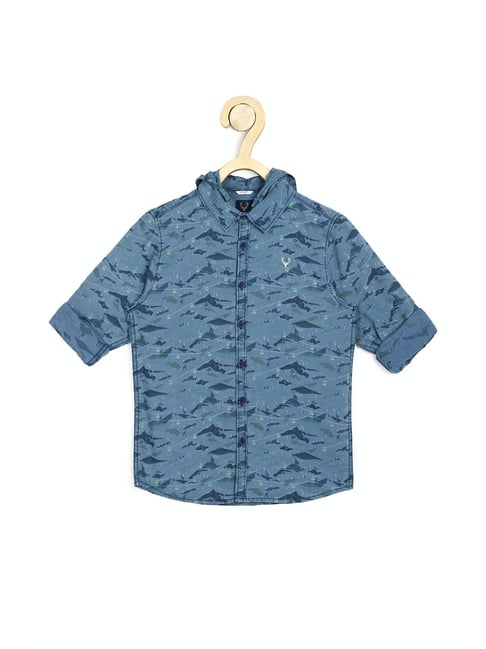 Allen Solly Junior Blue Printed Shirt