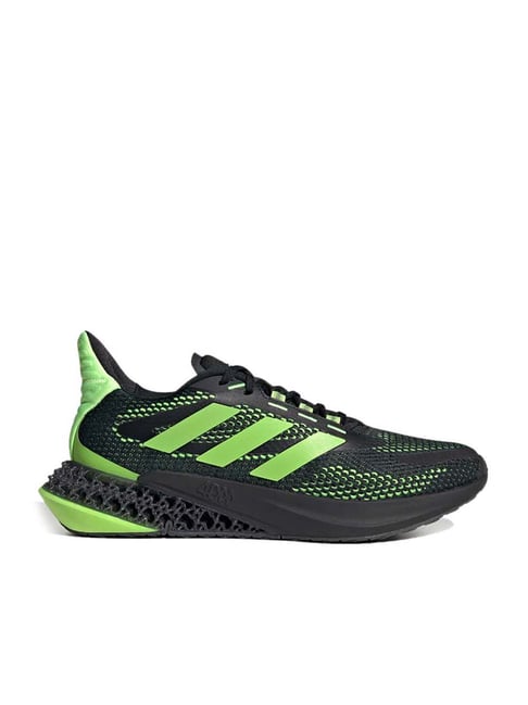 Adidas Kids 4D KICK J Black & Green Running Shoes