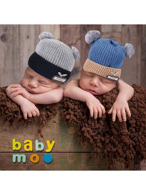 Buy Baby Moo Multi Solid Hats Mittens for Kids Accessories Online Tata CLiQ