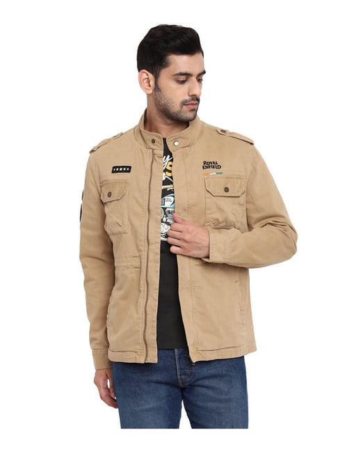 Buy Louis Philippe Olive Green Cotton Slim Fit Denim Jacket for Mens Online  @ Tata CLiQ