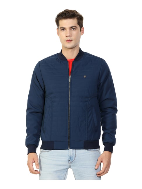 Buy Peter England Men Olive Solid Casual Jacket online