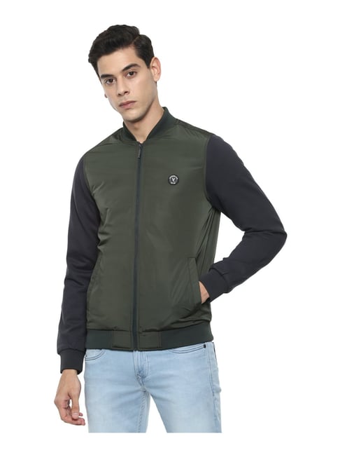 Olive green colour outlet jacket