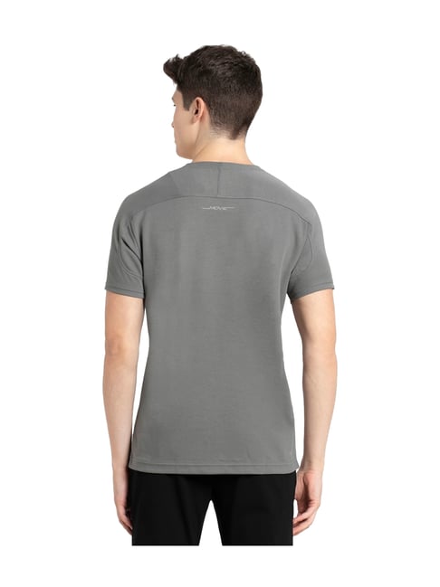 Buy Jockey Grey Short Sleeves T-Shirt for Men Online @ Tata CLiQ