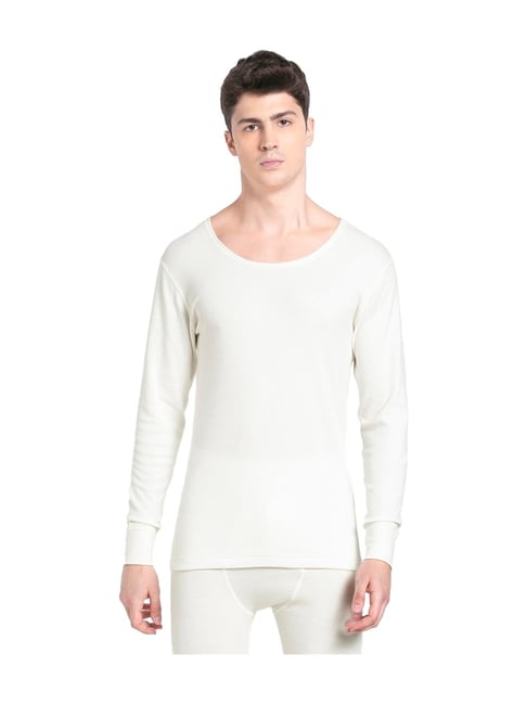 Jockey 2401 Men's Super Combed Cotton Rich Full Sleeve Thermal Undershirt with Stay Warm Technology