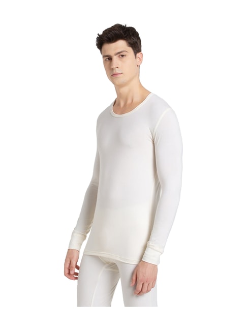 Buy Jockey White Snug Fit Thermal Top for Men Online @ Tata CLiQ