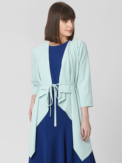 Vero Moda Blue 3/4th Sleeves Shrug