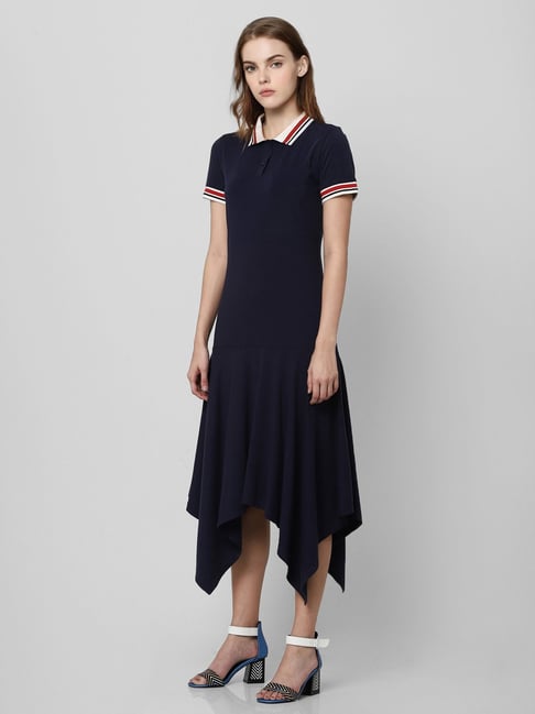 Vero Moda Navy Asymmetric Dress Price in India