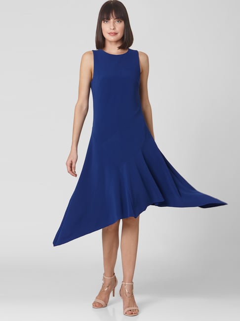 Buy Vero Moda Classic Blue Asymmetric Dress for Women Online @ Tata CLiQ