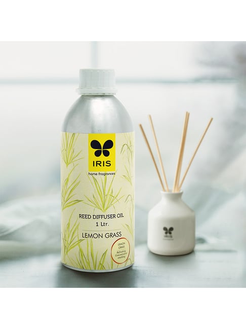 IRIS Yellow Lemongrass Reed Diffuser Oil Refill Can - 1 Litre