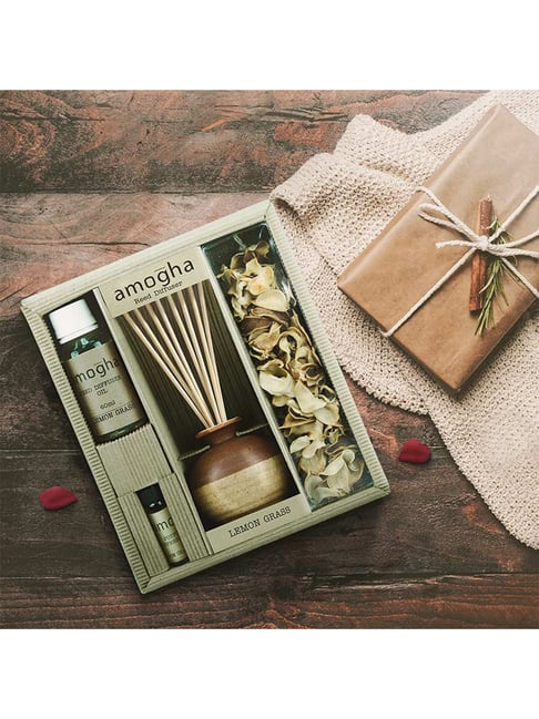 IRIS Brown Amogha Lemongrass Fragrance Gift Set