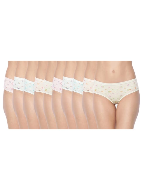 Dollar Missy Multicolor Cotton Panty Set - Pack of 10-image-21