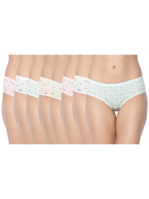 Dollar Missy Multicolor Cotton Panty Set - Pack of 8-image-23