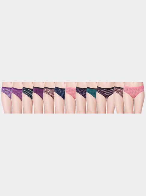Dollar Missy Multicolor Cotton Panty Set - Pack of 12-image-36