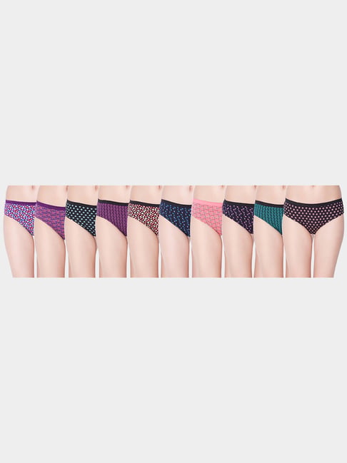Dollar Missy Multicolor Cotton Panty Set - Pack of 10-image-39