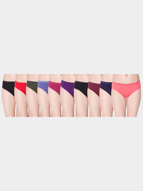 Dollar Missy Multicolor Cotton Panty Set - Pack of 10-image-32