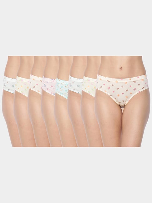 Dollar Missy Multicolor Cotton Panty Set - Pack of 8-image-16