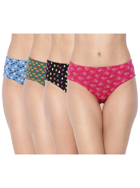 Dollar Missy Multicolor Cotton Panty Set - Pack of 4-image-37