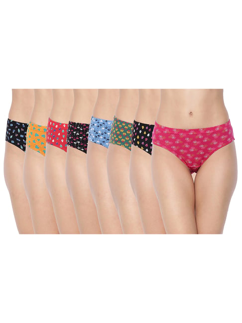 Dollar Missy Multicolor Cotton Panty Set - Pack of 8-image-18