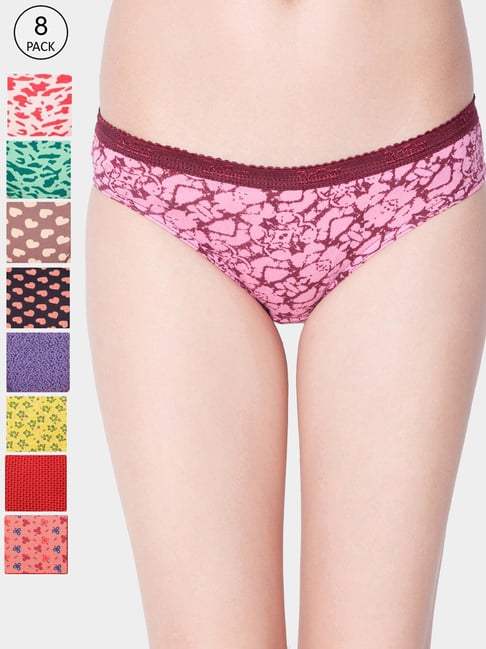 Dollar Missy Multicolor Cotton Panty Set - Pack of 8-image-25