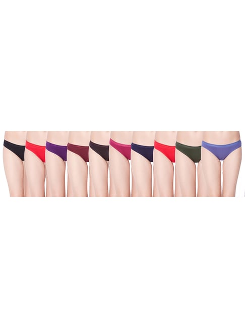 Dollar Missy Multicolor Cotton Panty Set - Pack of 10-image-26