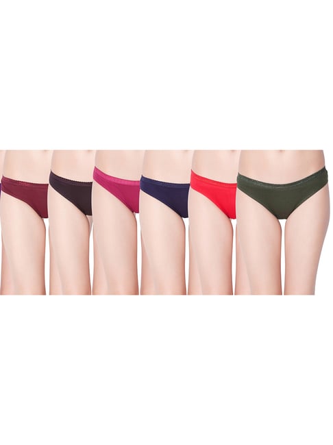 Dollar Missy Multicolor Cotton Panty Set - Pack of 6-image-15