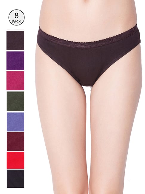 Dollar Missy Multicolor Cotton Panty Set - Pack of 8-image-33