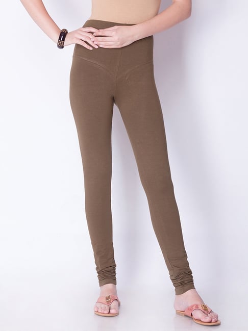 Buy Emilie Malou x NA-KD women full length ribbed leggings tan Online |  Brands For Less