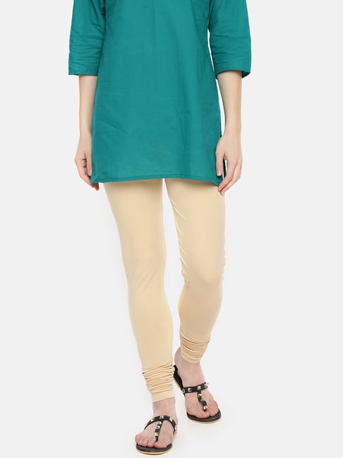 Dollar Missy Beige Cotton Leggings-picture-28