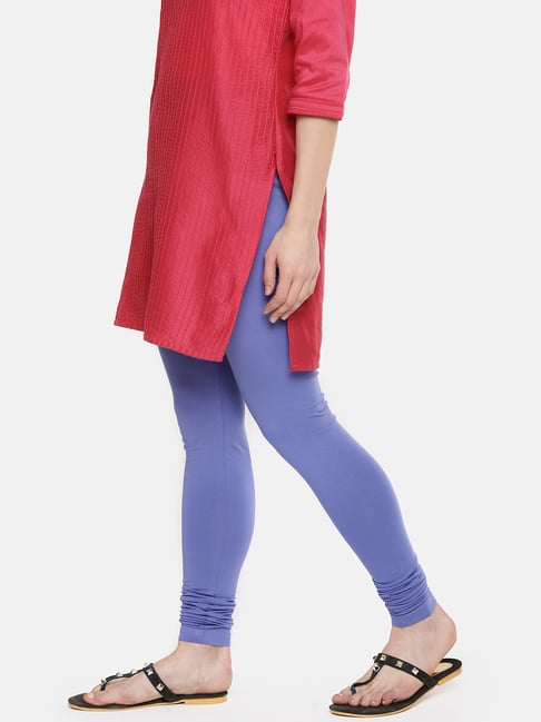 Buy Dollar Missy Blue Cotton Leggings for Women's Online @ Tata CLiQ