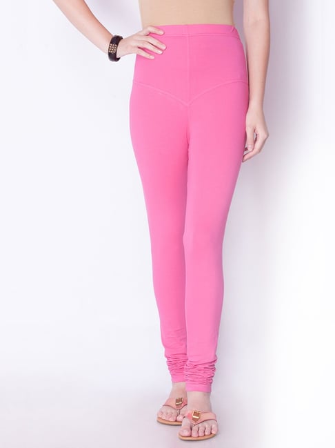 Pink Cotton Dollar Missy Leggings, Size: Medium And Large at Rs