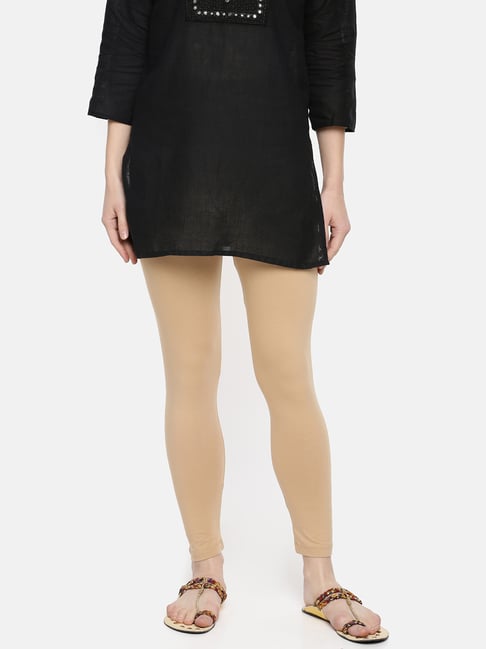 Dollar Missy Beige Cotton Leggings-picture-29