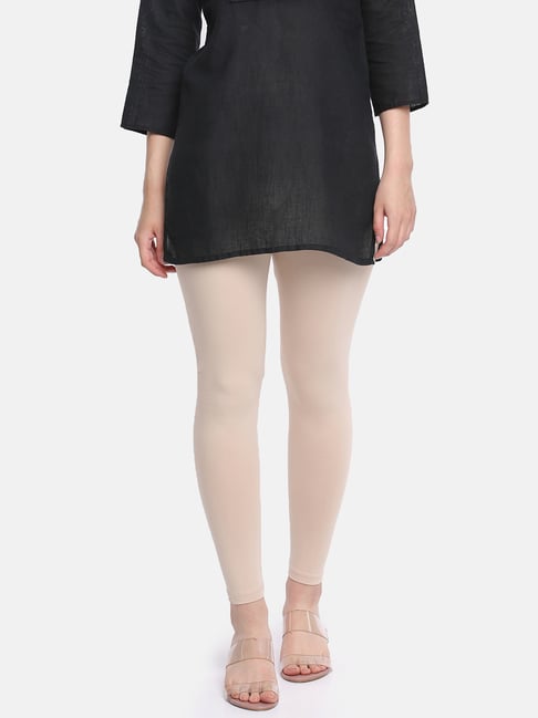 Dollar Missy Beige Cotton Leggings-picture-31