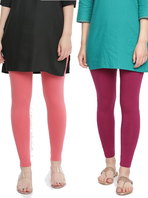 Pink Mid Waist Dollar Missy Churidar Leggings, Casual Wear, Slim Fit at Rs  250 in Jabalpur