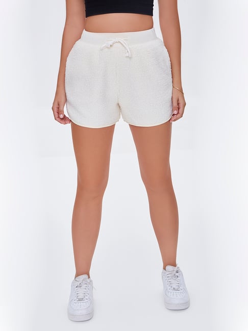 Forever 21 Off White High Rise Shorts 