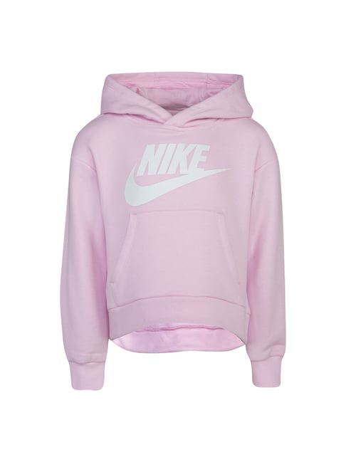 Nike Kids Pink Graphic Print Hoodie