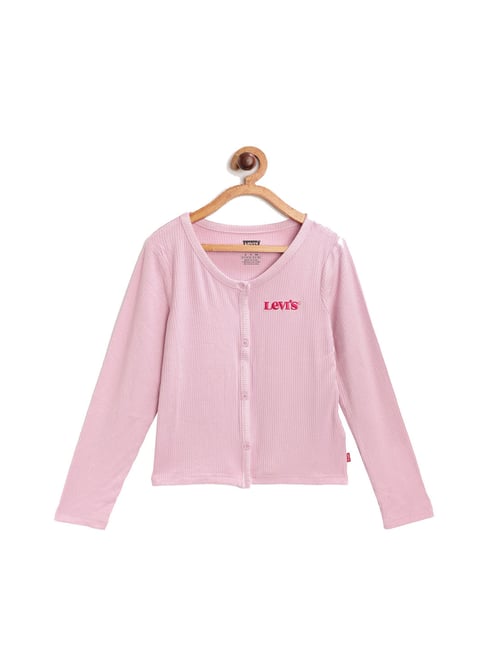 Levis Levi's Kids Pink Solid Cardigan