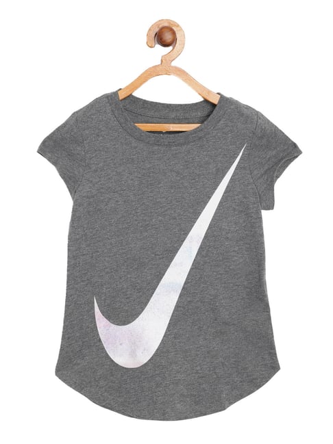 Girls white hot sale nike top